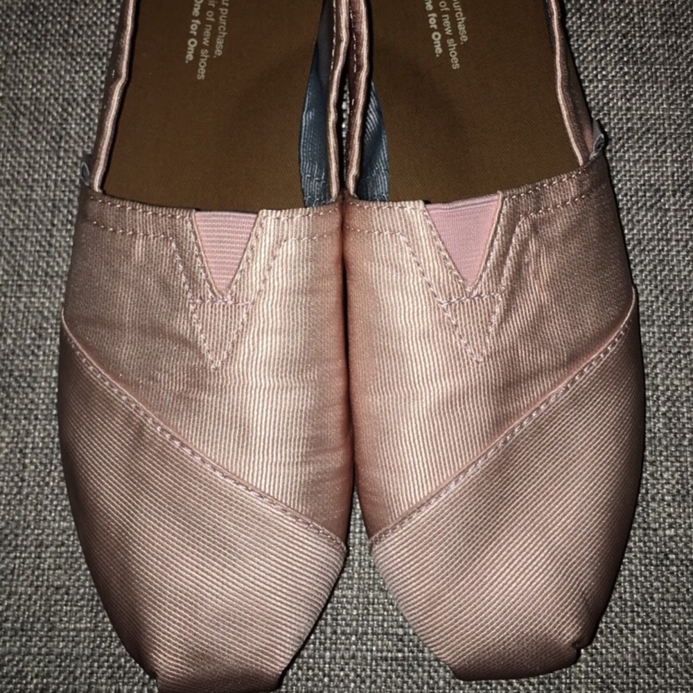 Pink Grosgrain Toms